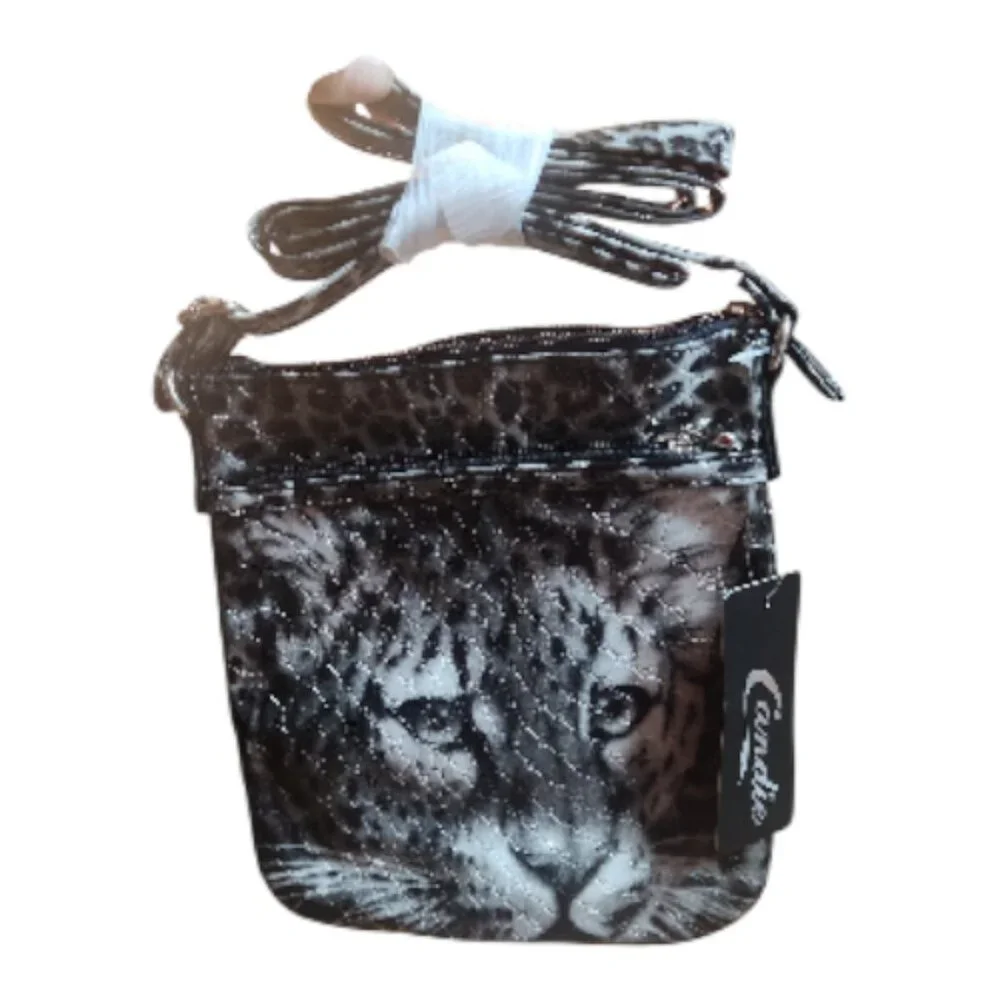 Candies Leopard Print Crossbody Bag - Picture 4 of 5